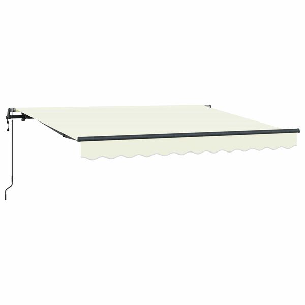 vidaXL Toldo Retr&aacute;til Creme 250 x 200 cm tecido
