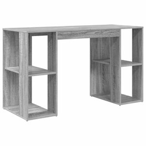 vidaXL Mesa Cinza Sonoma Derivados de Madeira 130 x 50,5 x 75 cm