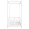 vidaXL Estrutura de cama infantil 70x140 cm pinho maciço branco