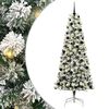 vidaXL &Aacute;rvore de Natal Articulada Artificial Verde e Branco 240 cm