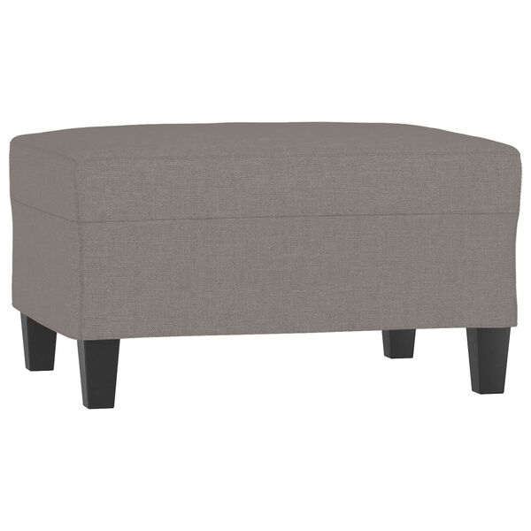 vidaXL Apoio de p&eacute;s 70x55x41 cm tecido cinza-acastanhado