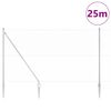 vidaXL Poste de Cerca Prateado 25 x 1,6 m (malha de 25 mm) A&ccedil;o