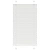 vidaXL Branco Plissada Cega 70x100 cm Largura Tecido 69,4 cm Poli&eacute;ster