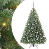 vidaXL &Aacute;rvore de Natal Artificial com 300 LEDs Verde 180 cm PE e PVC