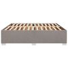vidaXL Cama sem colch&atilde;o 200x200 cm tecido cinzento-acastanhado