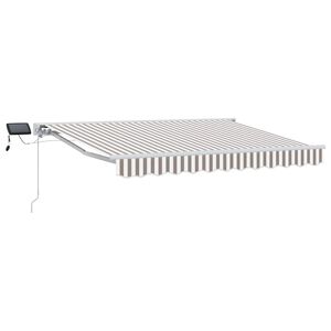 vidaXL Estrutura de Toldo Manual com LEDs 3 x 2,5 m