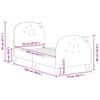 vidaXL Estrutura de Cama para Crian&ccedil;a com Cabeceira Rosa 70 x 140 cm