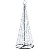 vidaXL &Aacute;rvore de Natal LED em espiral com base EKENAS 180 cm 220 LED