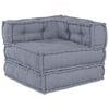 vidaXL Unidade de Sof&aacute; Modular Tecido Cinzento 70 x 70 x 56 cm
