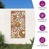 vidaXL Decora&ccedil;&atilde;o p/ muro jardim 105x55cm a&ccedil;o corten design engrenagens