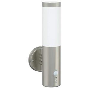 vidaXL Luz de Parede para Exterior Prateado 15 x 7,5 x 33 cm