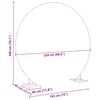 vidaXL Arco de Casamento Branco 220 x 45 x 200 cm A&ccedil;o