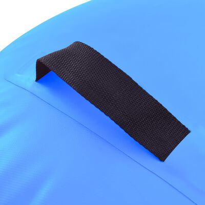 vidaXL Rolo de ginástica/yoga insuflável com bomba 100x60 cm PVC azul