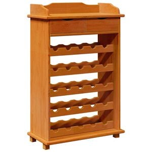 vidaXL Escorredor de Vinho Castanho 58 x 28 x 90 cm