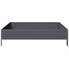 vidaXL Canteiro elevado de jardim 100x100x26 cm a&ccedil;o antracite