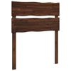 vidaXL Cabeceira de borda viva ROSTOCK Marrom Escuro 80 cm