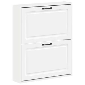 vidaXL Arm&aacute;rio de Sapatos de Parede UTRECHT 71 x 17 x 86 cm Branco