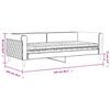 vidaXL Sof&aacute;-cama com colch&atilde;o 90x200 cm veludo cinzento-escuro