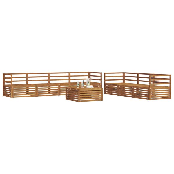 vidaXL Conjunto de Sof&aacute;s para Exterior 8 pcs Natural