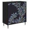 vidaXL Buffet DOKKUM Carvalho Preto 69 x 33 x 76 cm