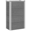 vidaXL Canteiro de jardim elevado Cinzento 50 x 30 x 82 cm