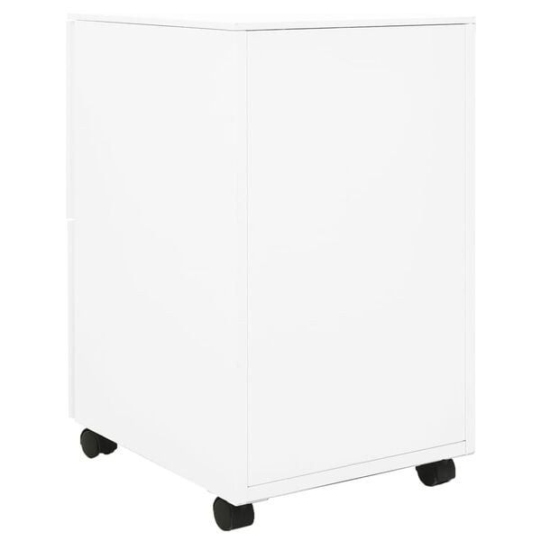 vidaXL Arquivador móvel aço 39x45x67 cm branco