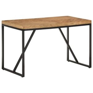 vidaXL Mesa de jantar 120x60x76 cm madeira ac&aacute;cia maci&ccedil;a e mangueira