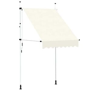 vidaXL Toldo retr&aacute;til manual 150 cm creme