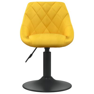 vidaXL Cadeira de jantar veludo amarelo mostarda