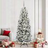 vidaXL Árvore de Natal Artificial com 300 LEDs Branco 210 cm