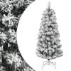vidaXL &Aacute;rvore de Natal artificial articulada c/ flocos de neve 120 cm