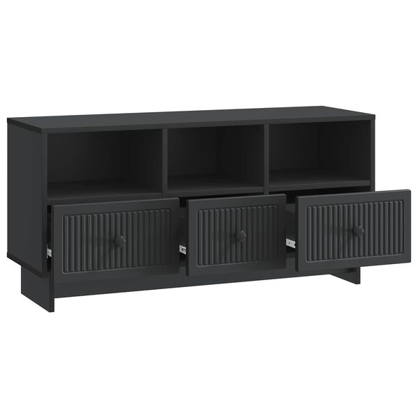 vidaXL Gabinete para TV Preto 102 x 34,5 x 50 cm Derivados de Madeira