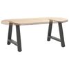 vidaXL P&eacute;s para mesa de centro em formato A, 2 pe&ccedil;as, antracite, 70x (42-43) cm, a&ccedil;o