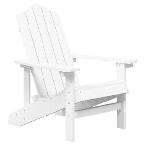vidaXL Cadeira de jardim Adirondack PEAD branco