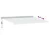 vidaXL Toldo retr&aacute;til 4x3 m tecido e alum&iacute;nio antracite e branco