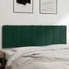 vidaXL Almofad&atilde;o de cabeceira Hanko 160 cm veludo verde-escuro