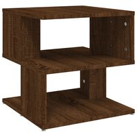 vidaXL Mesa de apoio 40x40x40 cm derivados madeira carvalho castanho
