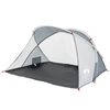 vidaXL Tenda de praia 2 Pessoas pop-up imperme&aacute;vel cinzento
