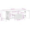 vidaXL Unidades de TV Madeira S&oacute;lida de Ac&aacute;cia 105 x 33,5 x 46 cm