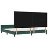 vidaXL Cama Box com cabeceira Verde Escuro 200 x 200 cm Veludo