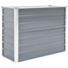 vidaXL Canteiro elevado de jardim a&ccedil;o galvanizado 100x40x77cm cinzento
