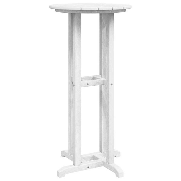 vidaXL Mesa de bar Branco 55 x 55 x 107 cm HDPE