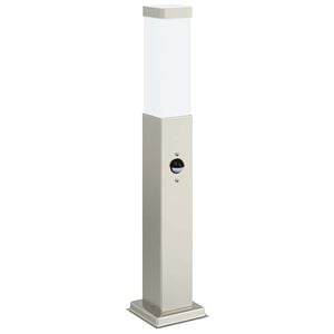 vidaXL Lumin&aacute;ria de poste com sensor, 50 cm, a&ccedil;o inoxid&aacute;vel, IP44