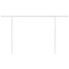 vidaXL Toldo retrátil manual com postes 4x3,5 m cor creme