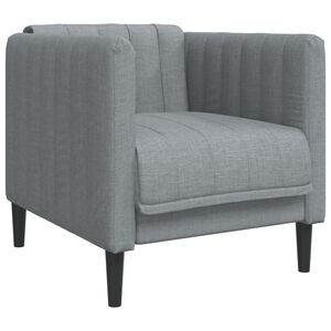 vidaXL Poltrona tecido cinzento-escuro