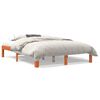 vidaXL Cama sem colch&atilde;o 120x190 cm madeira pinho maci&ccedil;a castanho-mel