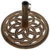 vidaXL Base para guarda-sol ferro fundido 44x44x31 cm bronze