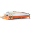 vidaXL Cama sem colch&atilde;o 180x200 cm pinho maci&ccedil;o castanho-mel