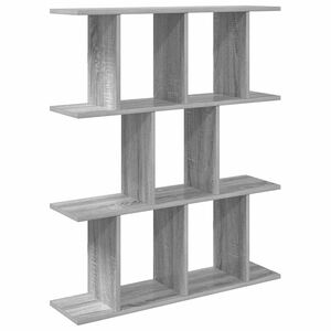 vidaXL Prateleira de Parede Sonoma cinzento 102 x 20 x 96 cm