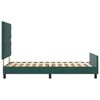 vidaXL Cama Box com cabeceira Verde Escuro 90 x 200 cm Veludo